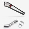 Lextek Polished Stainless Steel MP4 300mm Exhaust with Link Pipe