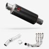 Lextek Carbon Fibre GP8C 240mm Exhaust with Link Pipe for Yamaha FZ1 (06-15)