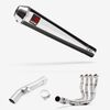 Lextek Polished Stainless Steel AC1 350mm Exhaust System for Yamaha FZ1 (06-15)