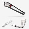 Lextek Polished Stainless Steel MP4 300mm Exhaust with Link Pipe for Yamaha FZ1 (06-15)