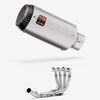 Lextek Matt Stainless Steel CP1 150mm Low Level Exhaust System for Yamaha YZF R6 (17-22)