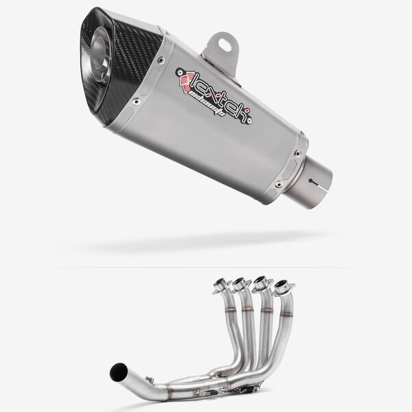 Lextek Stainless Steel XP10 Matt Exhaust System 210mm Low Level for Yamaha YZF R6 (17-22)