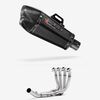 Lextek Carbon Fibre XP13C Exhaust System 210mm Low Level for Yamaha YZF R6 (17-22)