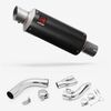 Lextek Carbon Fibre GP8C 240mm Exhaust with Link Pipe for Honda CB1000R (08-17)