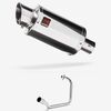 Lextek Stainless Steel YP4 Stubby Exhaust System 200mm for Honda CB125F/GLR125 (15-19)