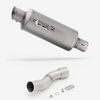 Lextek Stainless Steel GP1 Matt GP Stubby Exhaust 240mm with Link Pipe