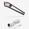 Lextek Stainless Steel MP4 Megaphone Exhaust 300mm with Link Pipe for Ducati Monster 1200 (14-19)