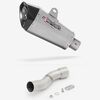 Lextek Stainless Steel XP10 Matt Exhaust 210mm with Link Pipe for Ducati Monster 1200 (14-19)