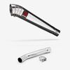 Lextek Stainless Steel MP4 Megaphone Exhaust 300mm with Link Pipe for Yamaha YZF R6 (03-05)