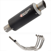 Lextek Carbon Fibre GP8C GP Stubby Exhaust System 240mm for Suzuki GSX 1400 (01-04)