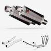 Lextek Dark Tint Stainless Steel OP16 Full Exhaust System 250mm for Suzuki GSX 1400 (01-04)