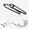 Lextek Polished Stainless Steel AC1 Classic Exhaust System 350mm for Suzuki GSX 1400 (01-04)