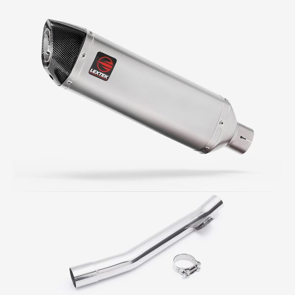 Lextek Stainless Steel VP1 Matt Exhaust 300mm with Link Pipe for Suzuki GSF 600 Bandit (95-06)