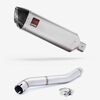 Lextek Stainless Steel VP1 Matt Exhaust 300mm with Link Pipe for Honda CBR600 F (87-90)