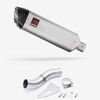Lextek Matt Stainless Steel VP1 300mm Exhaust with Low Level Link Pipe