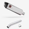 Lextek Stainless Steel VP1 Matt Exhaust 300mm with Link Pipe for Yamaha YZF600R Thunder Cat (95-07)