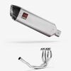 Lextek Matt Stainless Steel VP1 300mm Exhaust System for Kawasaki ZX-6R Ninja (09-23)