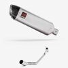 Lextek Matt Stainless Steel VP1 300mm Exhaust System for Peugeot Speedfight 3 125 (09-16)