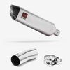 Lextek Stainless Steel VP1 Matt Exhaust 300mm with Link Pipe for Suzuki GSXR 1000 (12-22)