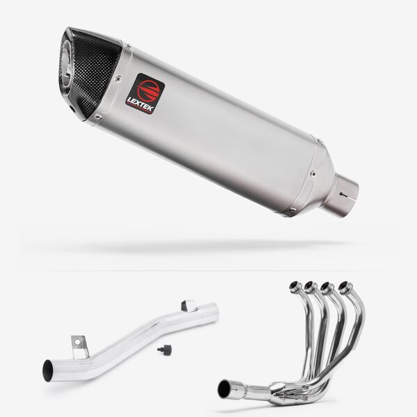 Lextek VP1 Matt S/Steel Exhaust System 300mm for Suzuki GSF 1200 Bandit (95-06)