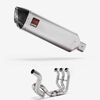 Lextek Stainless Steel VP1 Matt Exhaust System 300mm High Level for Yamaha MT-09 (13-20)