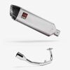 Lextek Stainless Steel VP1 Matt S/Steel Exhaust System 300mm for Lexmoto Diablo 125 / SRT125