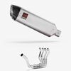 Lextek Matt Stainless Steel VP1 300mm Single Sided Exhaust System