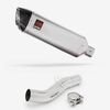 Lextek Matt Stainless Steel VP1 300mm Exhaust with Link Pipe for Honda CB500 F/X (13-20)