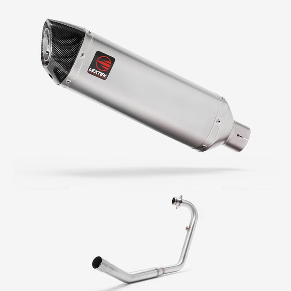 Lextek Stainless Steel VP1 Matt Exhaust System 300mm for Lexmoto ZSX-R 125