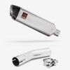 Lextek Stainless Steel VP1 Matt Exhaust 300mm with Link Pipe for Lexmoto LXR 125 & 380