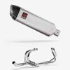 Lextek Stainless Steel VP1 Matt Exhaust System 300mm for Honda VFR 800 (97-01)