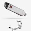 Lextek Matt Stainless Steel VP1 300mm Exhaust System for Suzuki GSXR 600/750 (06-10)