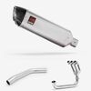 Lextek Stainless Steel VP1 Matt Exhaust System 300mm for Triumph Tiger 800 (10-21)