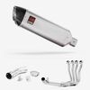 Lextek Matt Stainless Steel VP1 300mm Exhaust with Link Pipe for Suzuki GSX-S 1000 F (15-20)