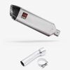 Lextek Matt Stainless Steel VP1 300mm Exhaust with Link Pipe for BMW R 1250 GS (18-19)