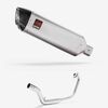 Lextek Stainless Steel VP1 Matt Exhaust System 300mm for Honda CB125 R (18-20)
