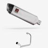Lextek Matt Stainless Steel VP1 300mm Exhaust System for Honda CB125F/GLR125 (15-19)