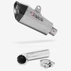 Lextek Stainless Steel XP10 Matt Exhaust 210mm with Link Pipe for Suzuki DL1000 V-Strom (14-19)