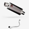 Lextek Smoked Stainless Steel OP16 250mm Exhaust System for Honda PCX 125 (18-19)