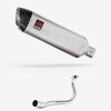 Lextek Stainless Steel VP1 Matt Exhaust System 300mm for Honda PCX 125 (18-19)