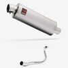 Lextek Stainless Steel OP1 Matt Exhaust System 350mm for Honda PCX 125 (18-19)