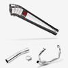 Lextek Polished Stainless Steel MP4 300mm Exhaust System for Suzuki SV650 (03-15)