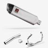 Lextek Matt Stainless Steel VP1 300mm Exhaust System for Suzuki SV650 (03-15)