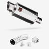 Lextek Stainless Steel YP4 Stubby Exhaust 200mm with Link Pipe for Suzuki GSX-S 1000 (15-20)