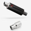 Lextek Carbon Fibre GP8C GP Stubby Exhaust 240mm with Link Pipe for Lexmoto Adrenaline (EFI) 125