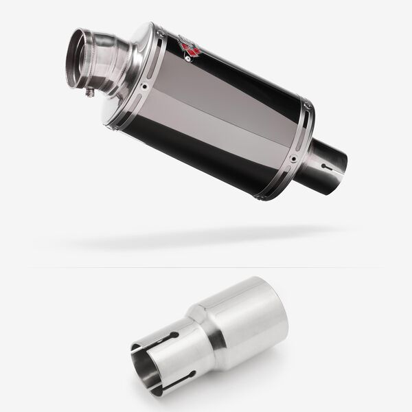 Lextek OP15 Dark Tint Stainless Exhaust 200mm with Link Pipe for Lexmoto Adrenaline (EFI) 125