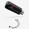Lextek Carbon Fibre CP9C Exhaust System 180mm High Level for Yamaha MT-07/XSR 700 (14-22)