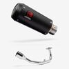 Lextek Stainless Steel CP9C Full Carbon Exhaust System 180mm for Lexmoto Diablo 125 / SRT125