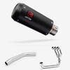 Lextek Carbon Fibre CP9C 180mm Exhaust System for Triumph Tiger 800 (10-21)