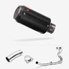 Lextek Carbon Fibre CP8C Exhaust System 150mm for Kawasaki Ninja 400 & Z400 (18-24)